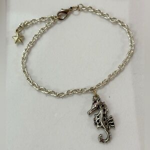 Silver Seahorse Charm Bracelet